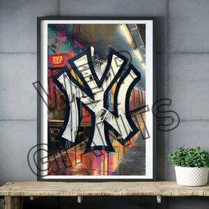 New York Yankees City Poster 11x17 New York City Wall Art